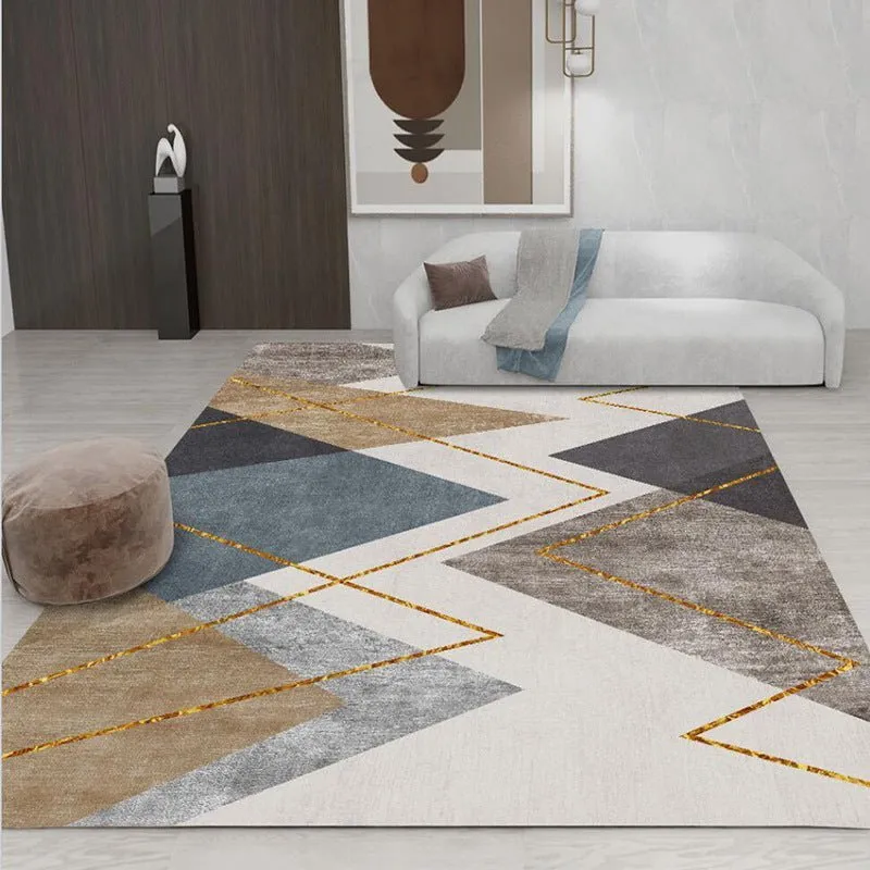 Abstract Cashmere Pattern Sofa Rug