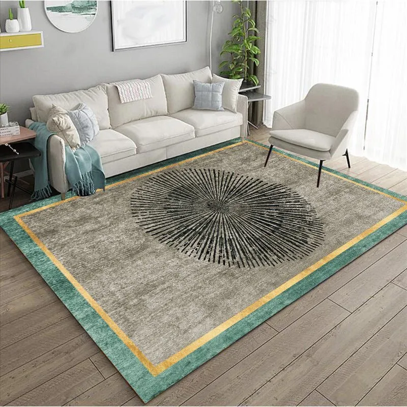 Abstract Cashmere Pattern Sofa Rug