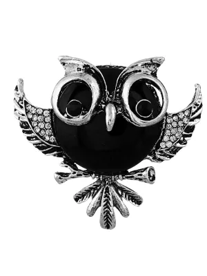 Abstract Owl Pin