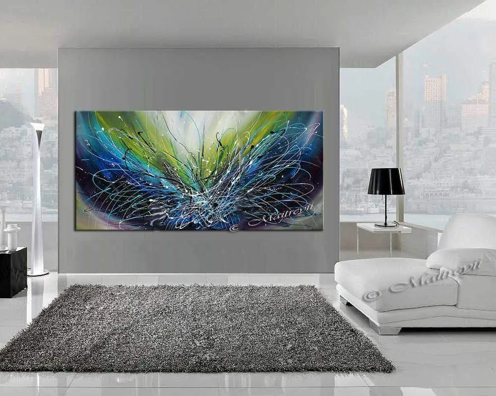 Abstract painting 72, Wall Art Home Decor - Ocean Sparkle 2