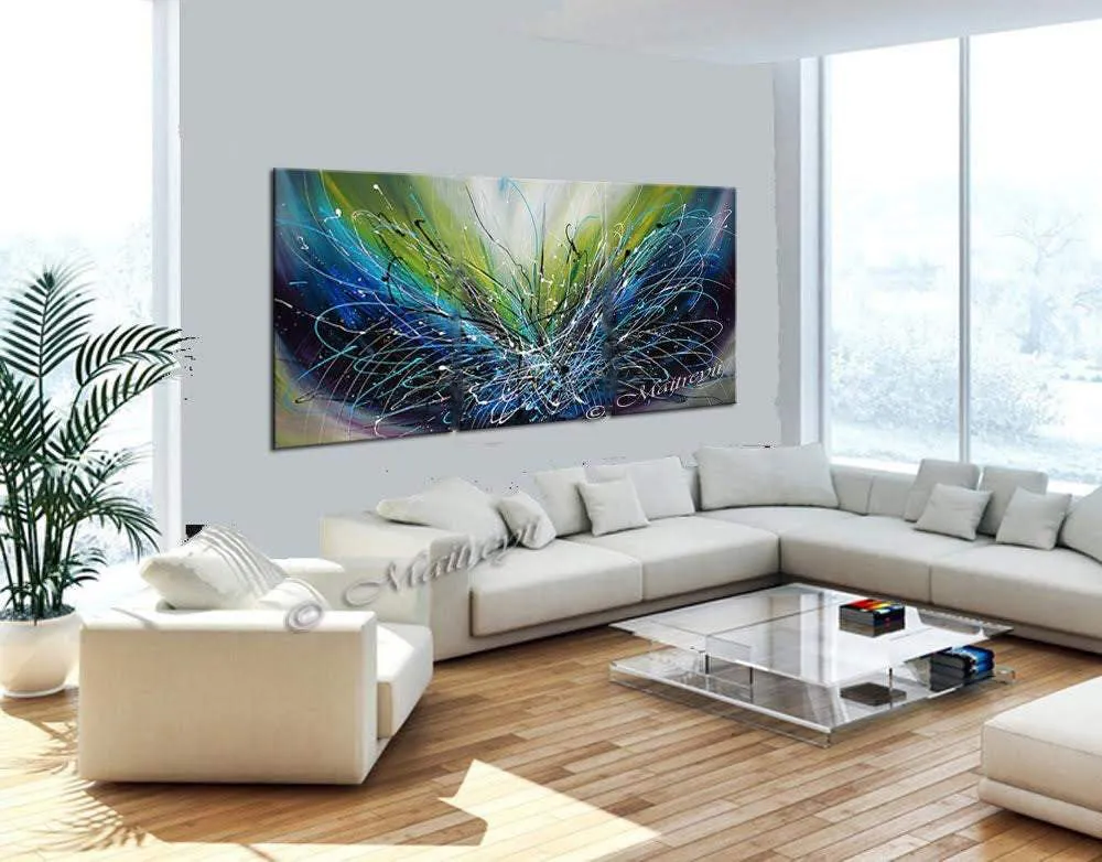 Abstract painting 72, Wall Art Home Decor - Ocean Sparkle 2