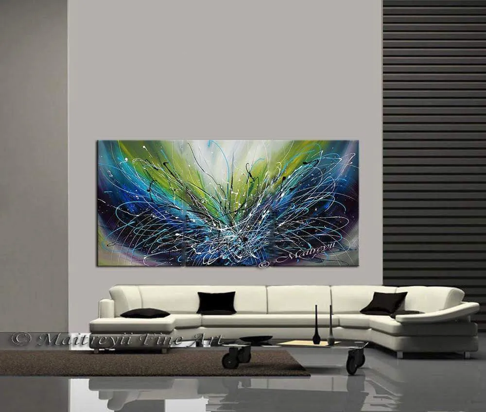 Abstract painting 72, Wall Art Home Decor - Ocean Sparkle 2