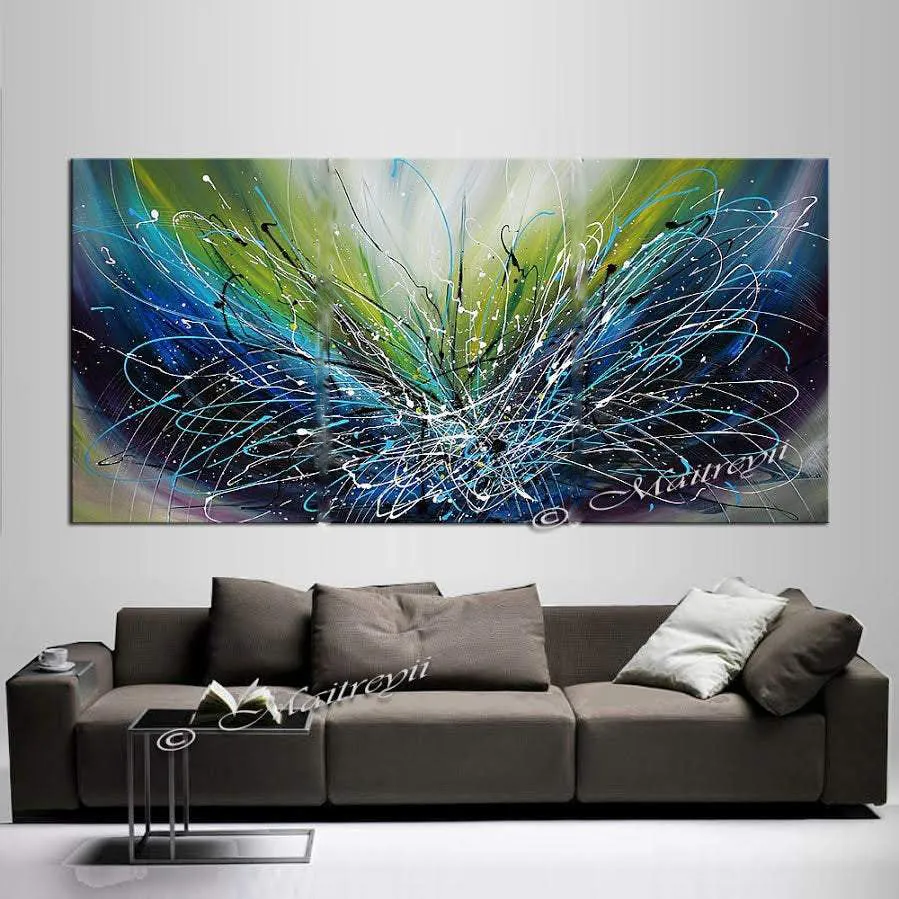 Abstract painting 72, Wall Art Home Decor - Ocean Sparkle 2