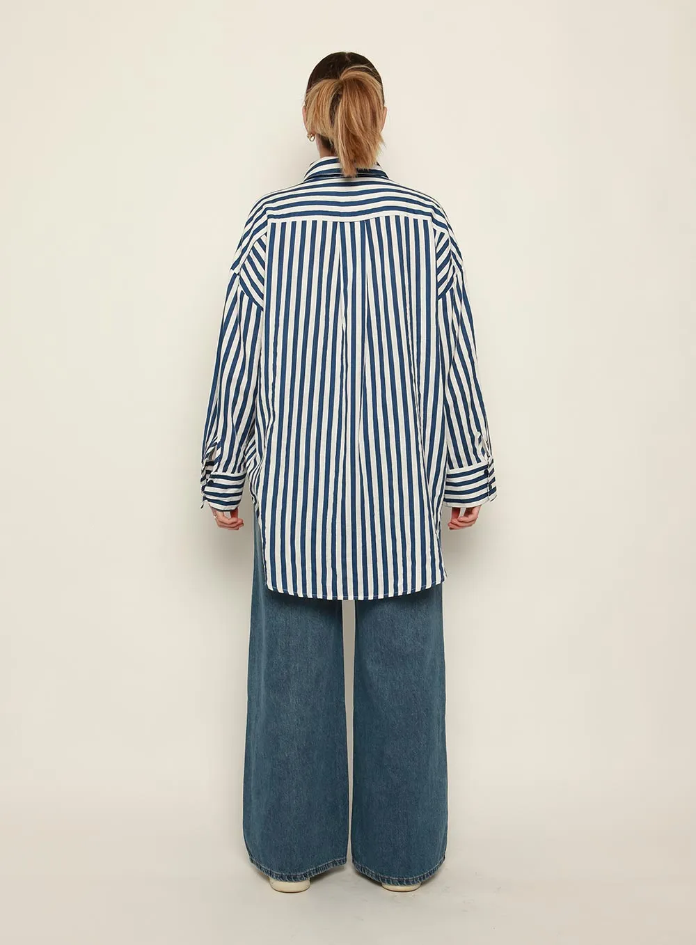 Andy Stripe Shirt-BLUE