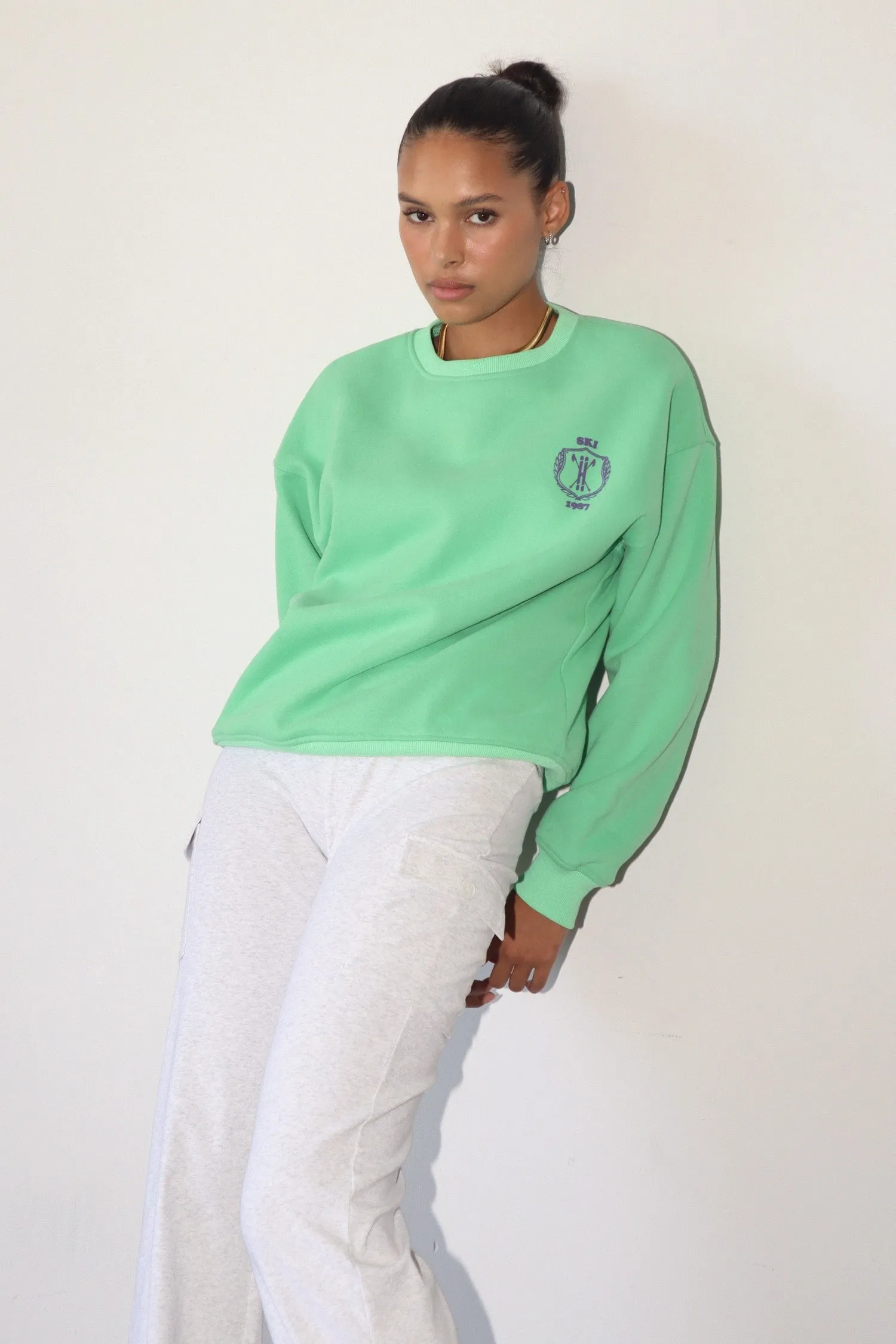 Apres Ski Club Pullover Top Emerald