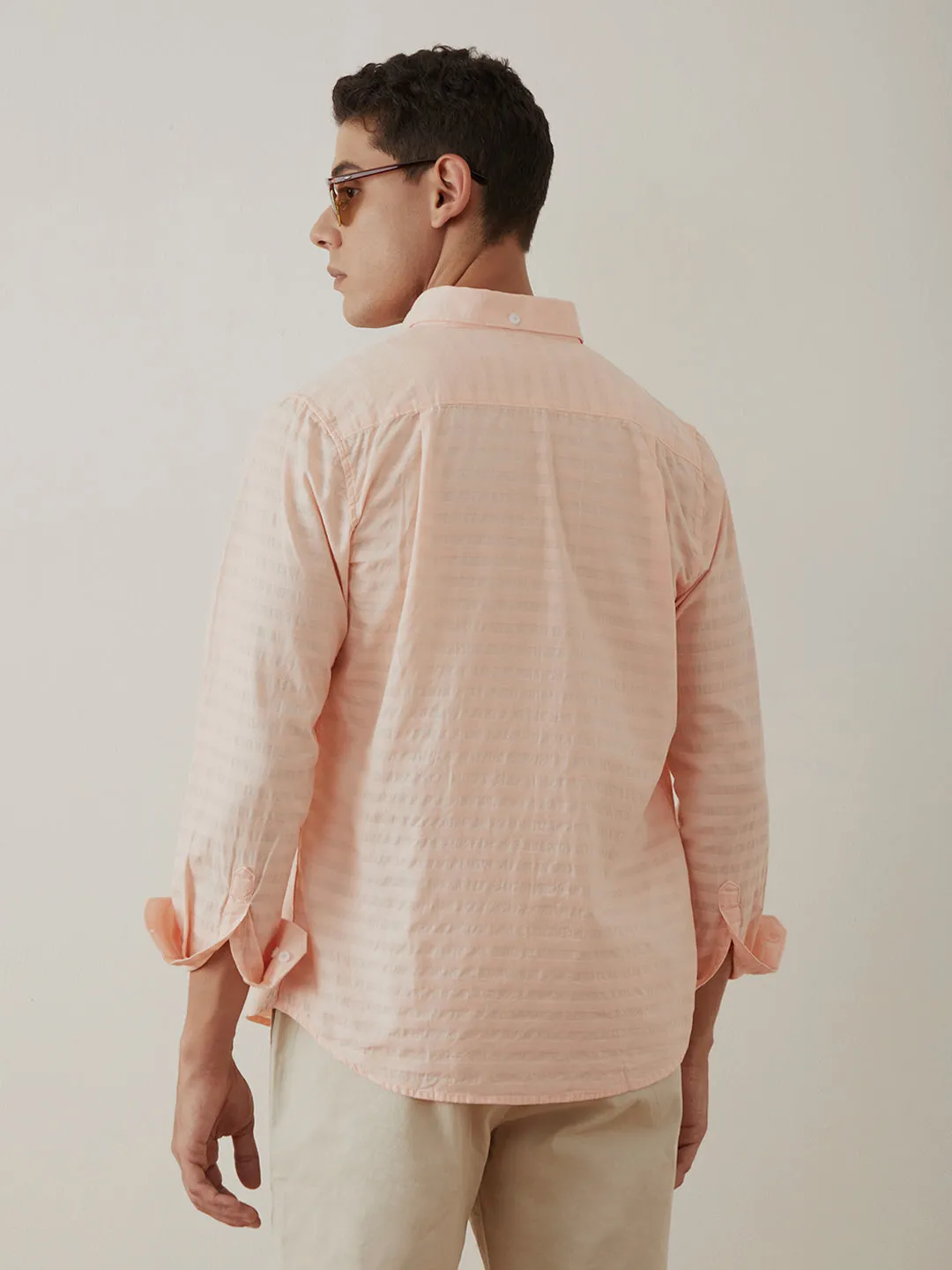 Baby Pink Striped Shirt