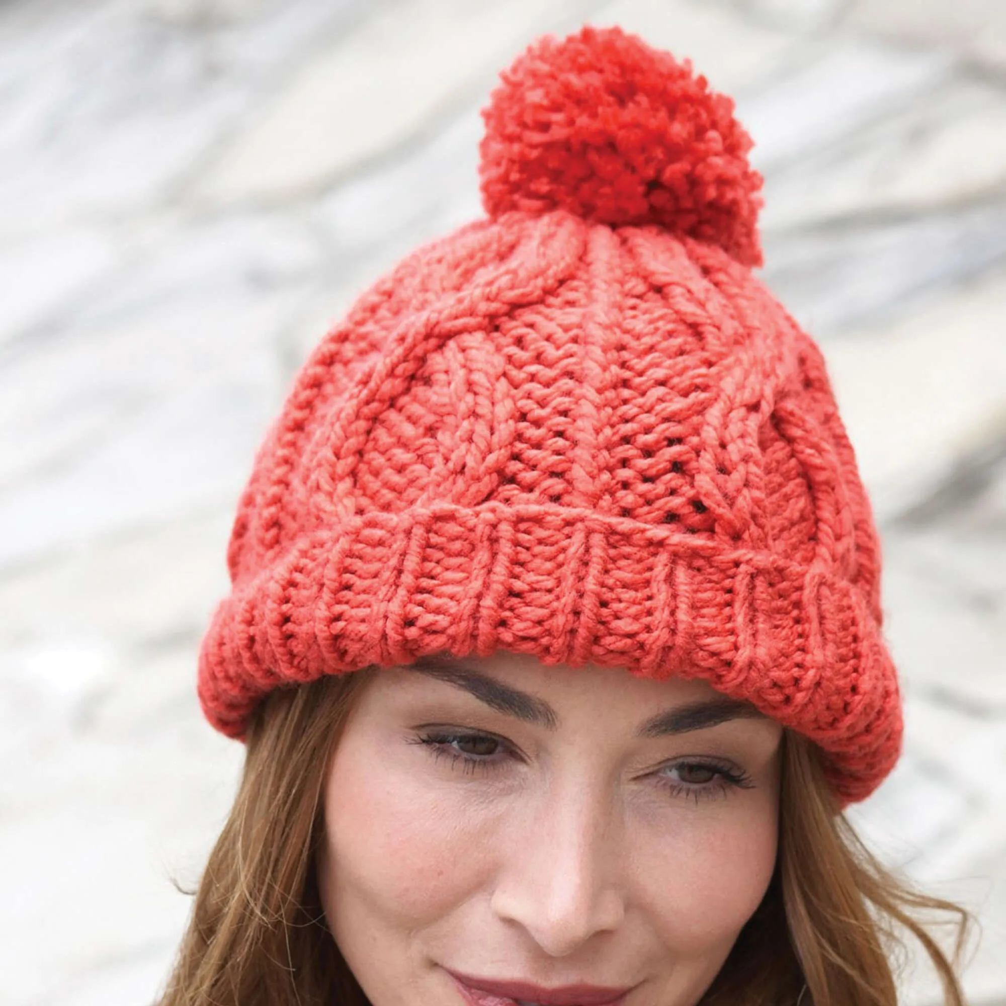 Bernat Knit Cable Hat