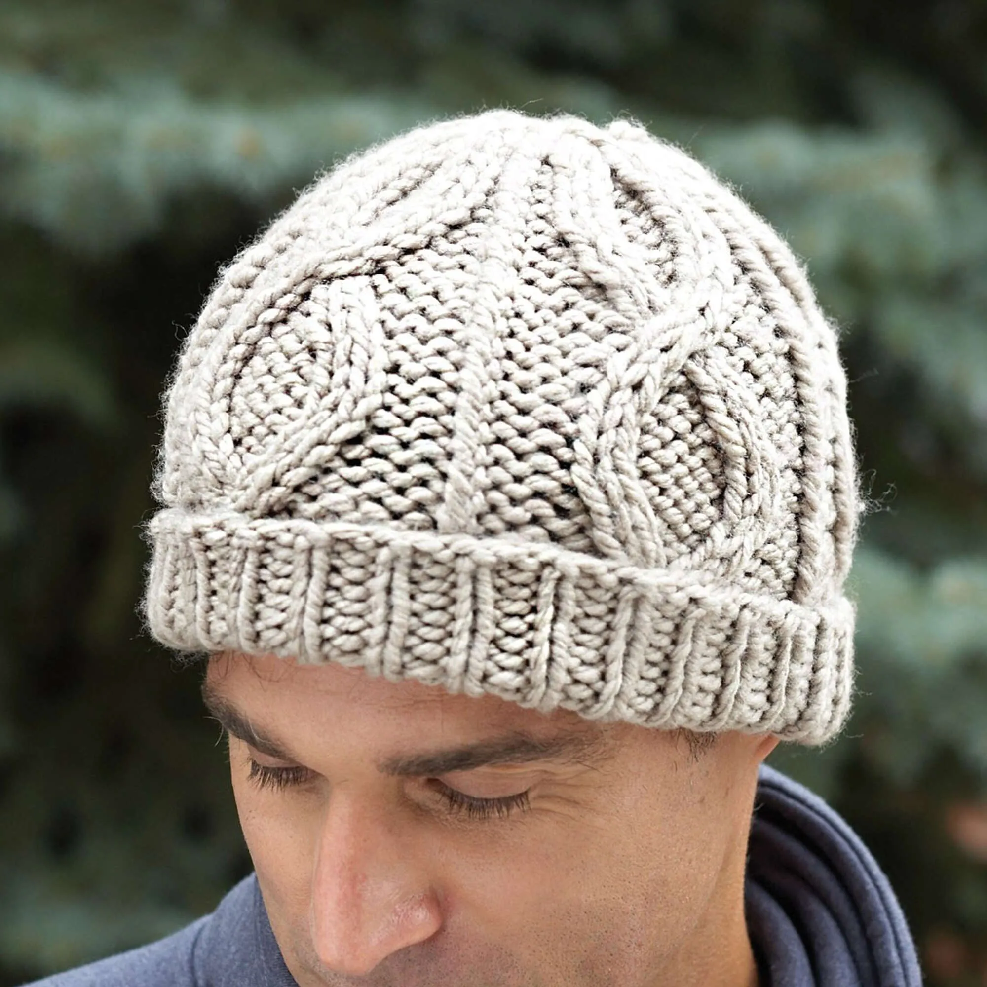 Bernat Knit Cable Hat