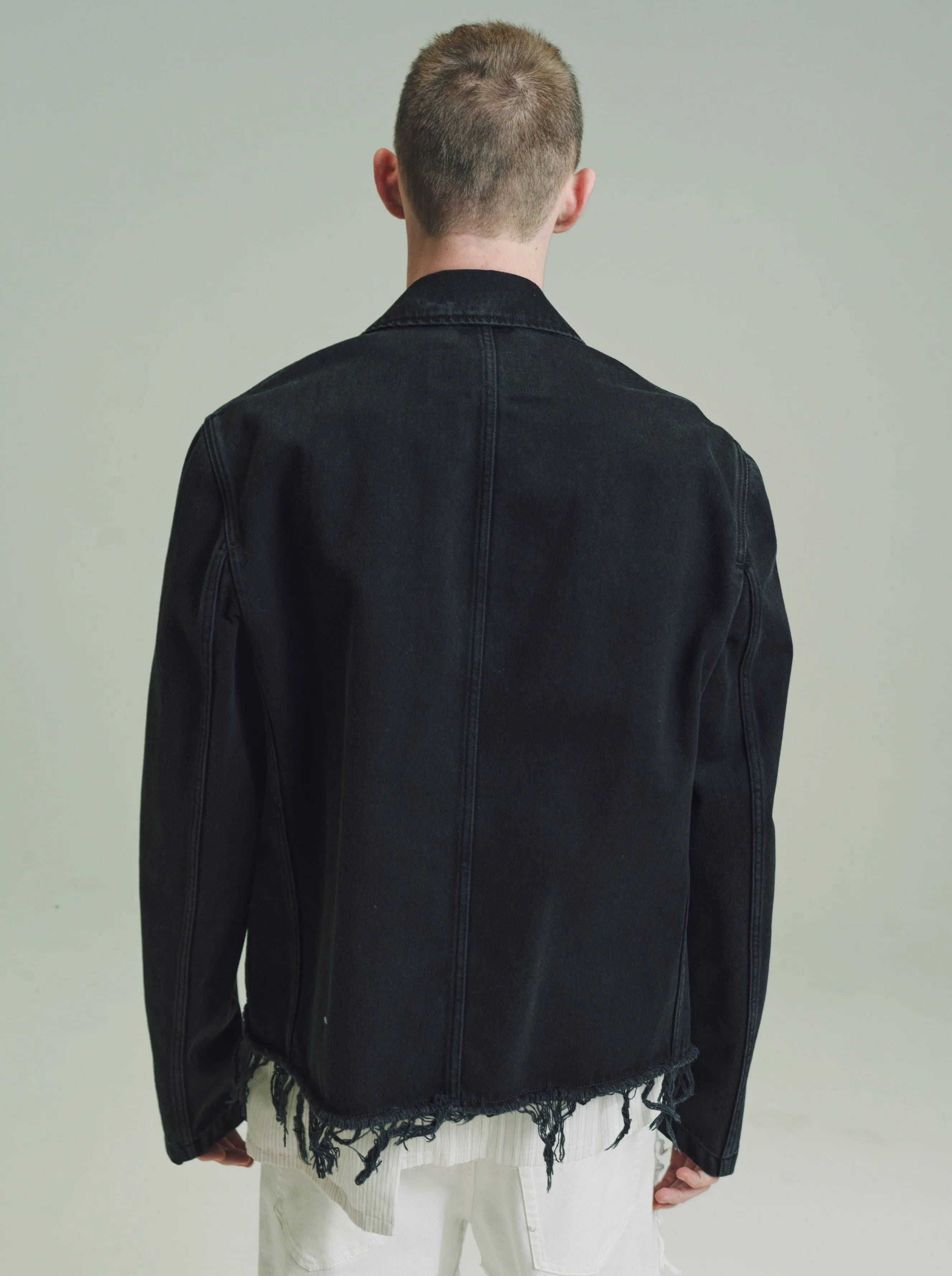 Black Essential Denim Jacket