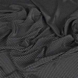 Black Printed Poly Poplin 10