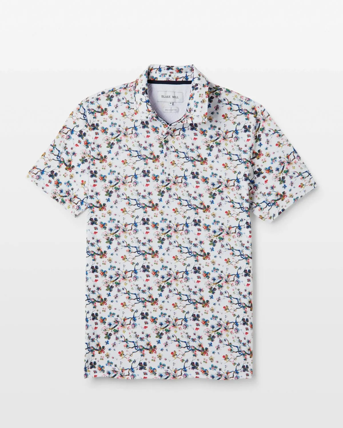 Botanical Sakura Printed Polo