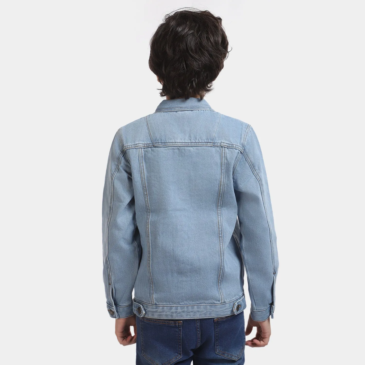 Boys Denim Jacket Basic - Ice Blue