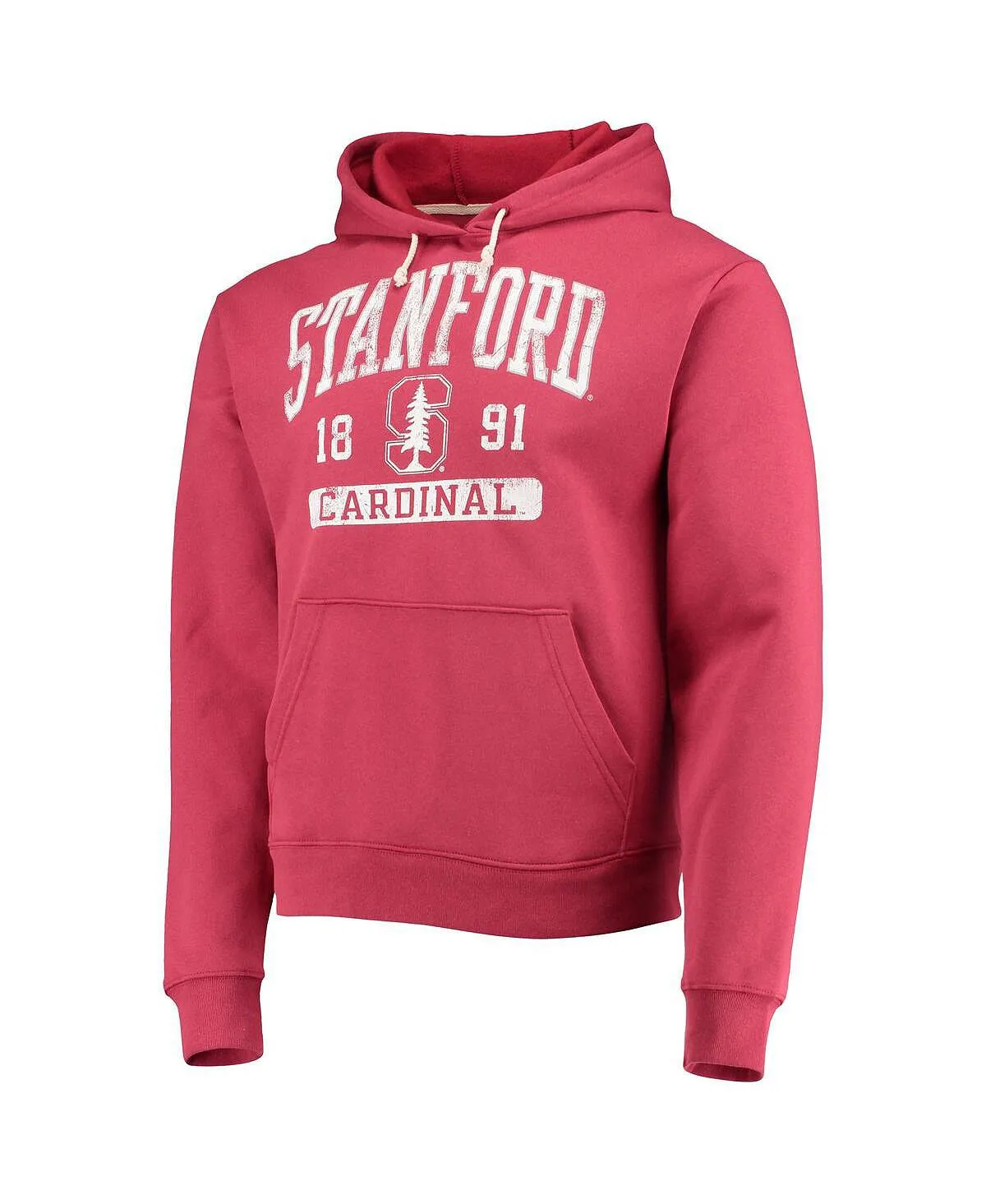 cardinal stanford men's fleece hoodie cardinal volume up essential League Collegiate Wear