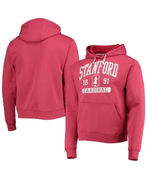 cardinal stanford men's fleece hoodie cardinal volume up essential League Collegiate Wear