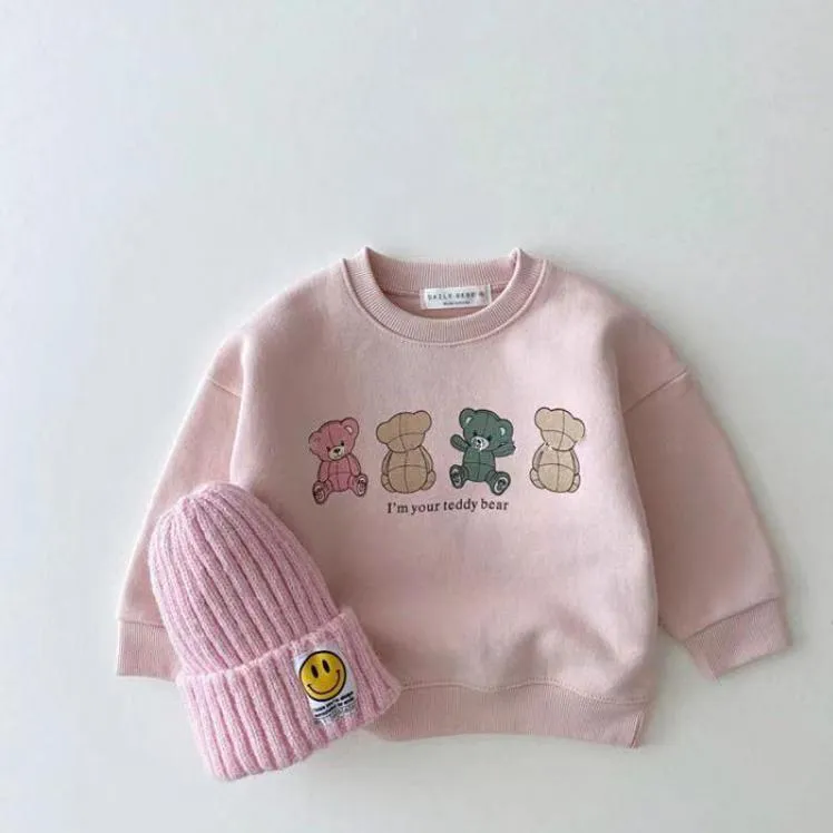 Cute Bear Print Infant Sweatshirt