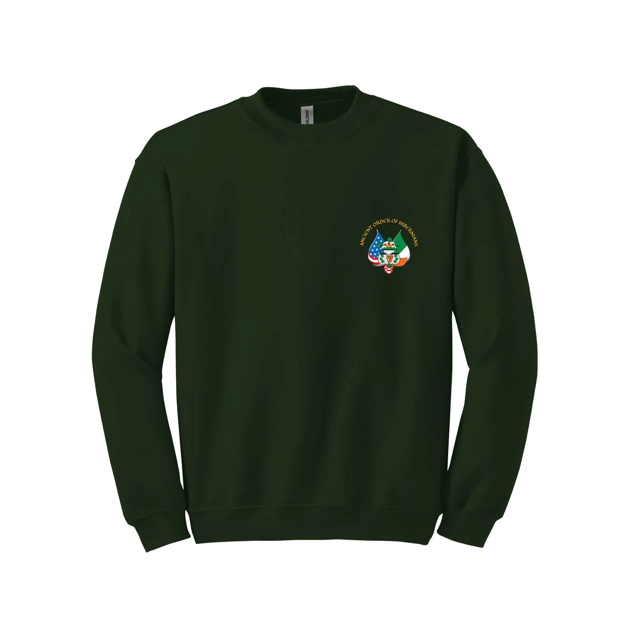 Double Print Hibernian Crewneck Sweatshirt - 8oz 50/50 Blend