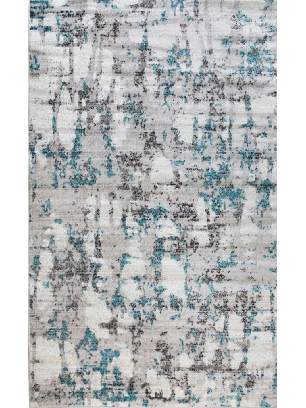 Freedom Grey Blue Abstract Pattern Rug