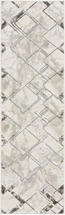 Glitz GLZ02 Ivory/Grey Rug