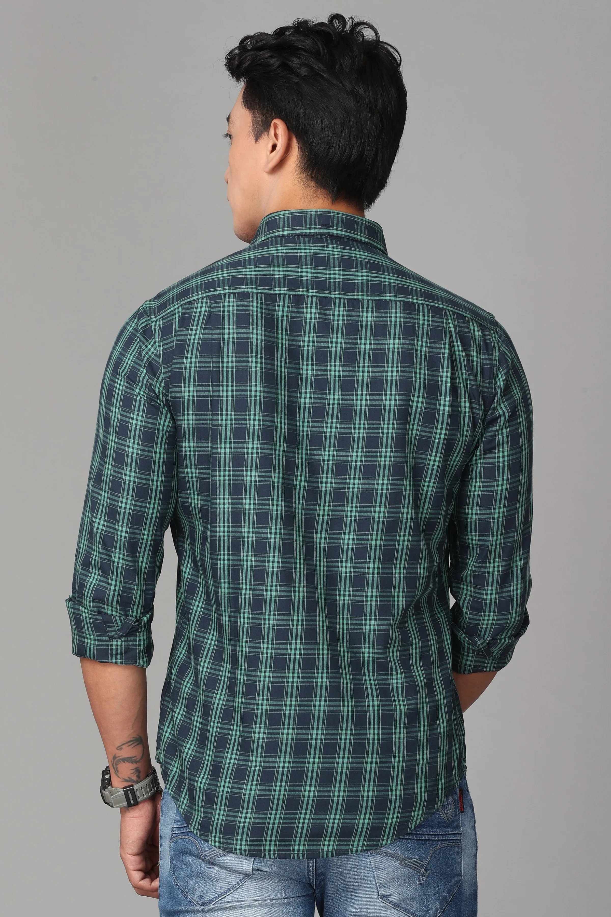 Green Checks Shirts