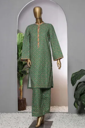 Janaan by Bin Saeed Stitched 2 Piece Printed Khaddar Collection'2022-KKF-061-Green