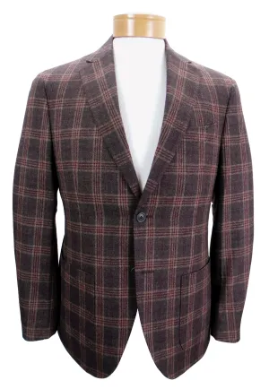 JKT New York Trent Modern Plaid Wool Blazer