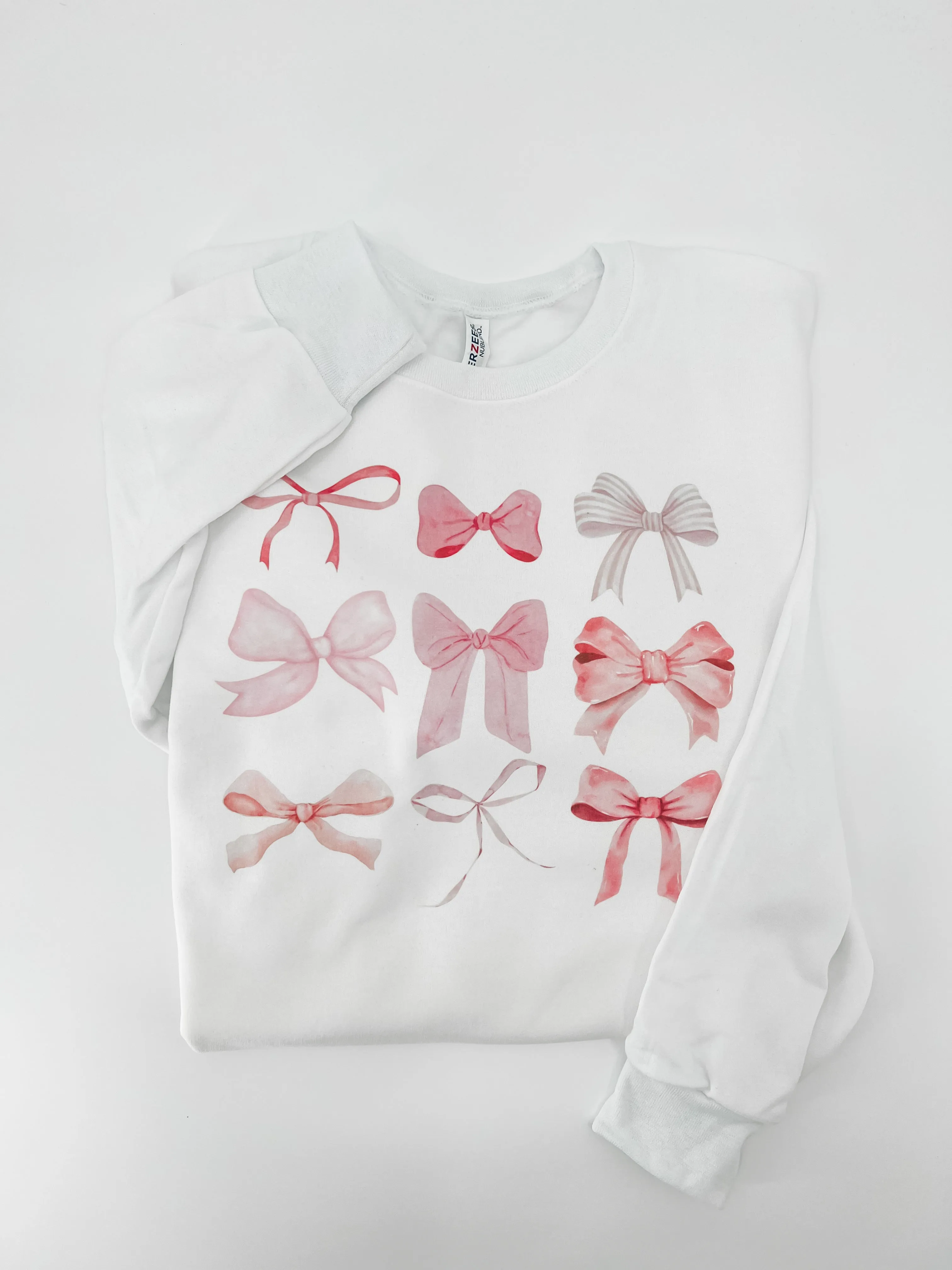 Kids - Bow Pattern Sweatshirt