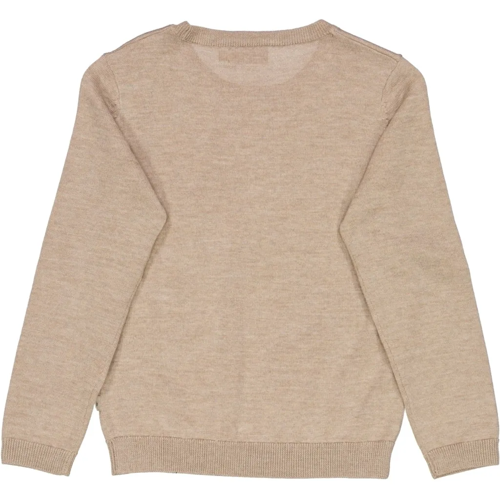 Knit Pullover Maui - khaki melange