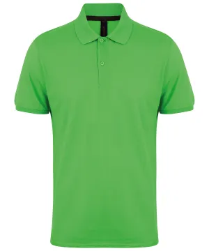 Lime - Micro-fine piqué polo shirt