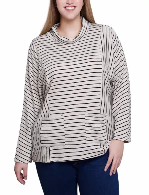 Long Sleeve Striped Tunic Top