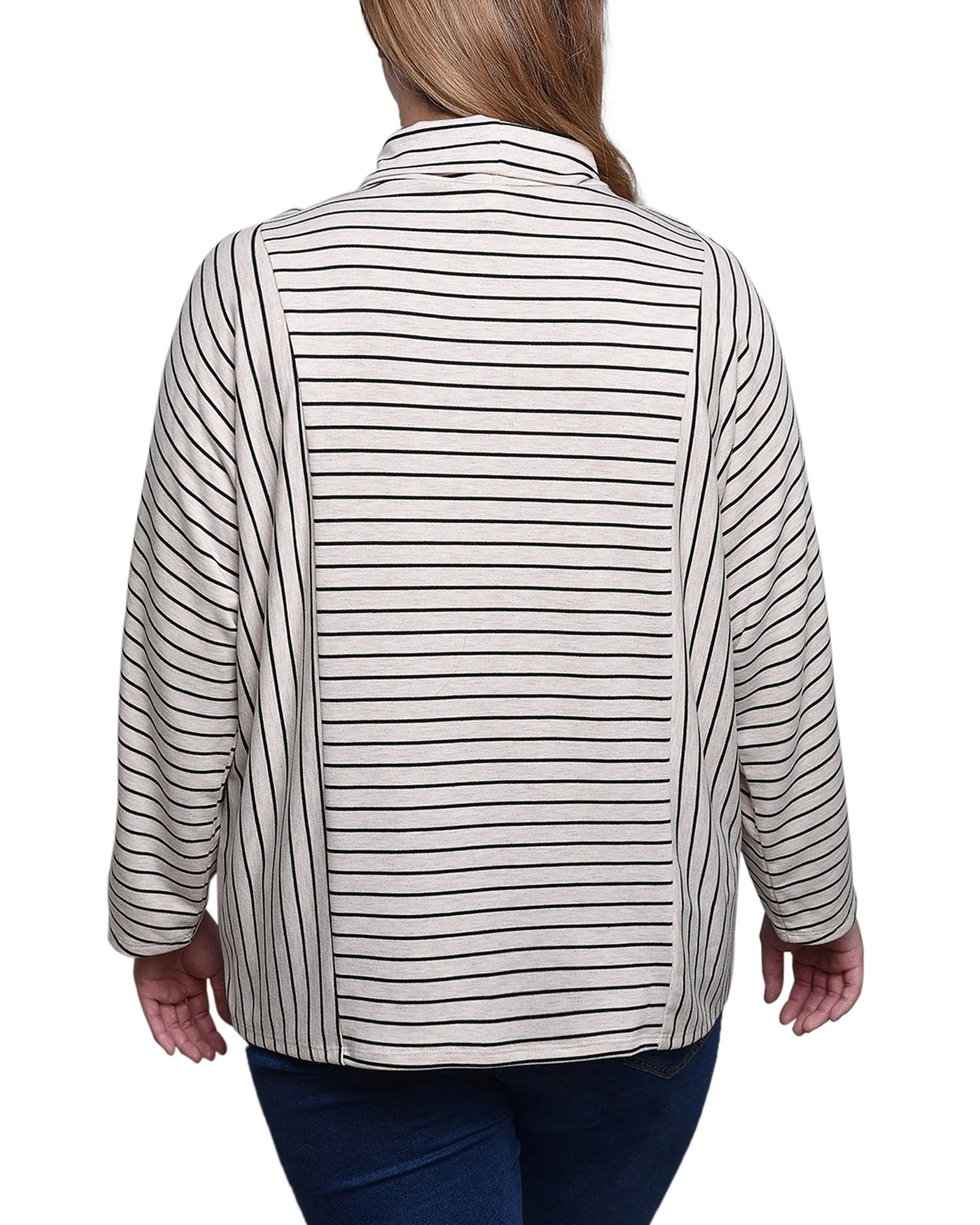 Long Sleeve Striped Tunic Top