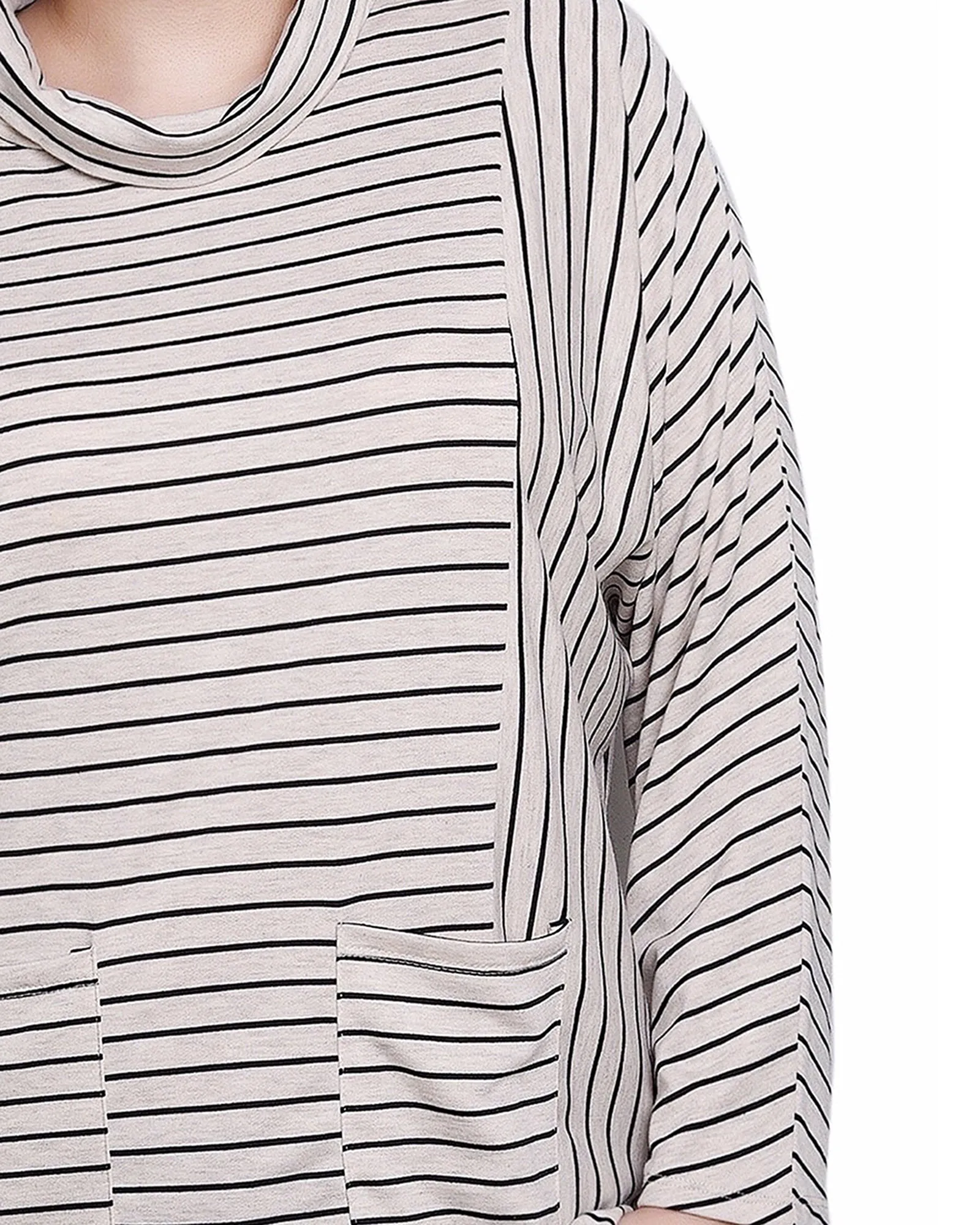 Long Sleeve Striped Tunic Top