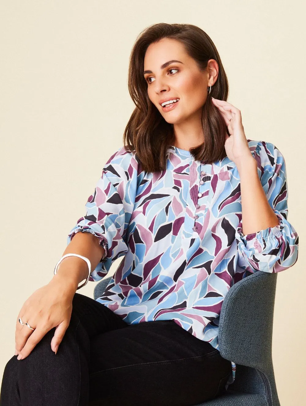 Makaela 3/4 Sleeve Blouse