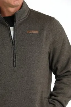 Men's Cinch Brown 1/2 Zip Pullover - MWK1913002