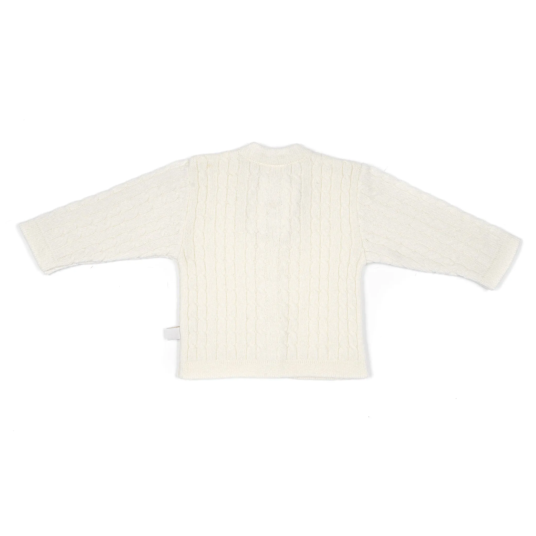 Merino wool baby cardigan CREAM