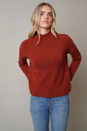 Mock Neck Pullover Sweater