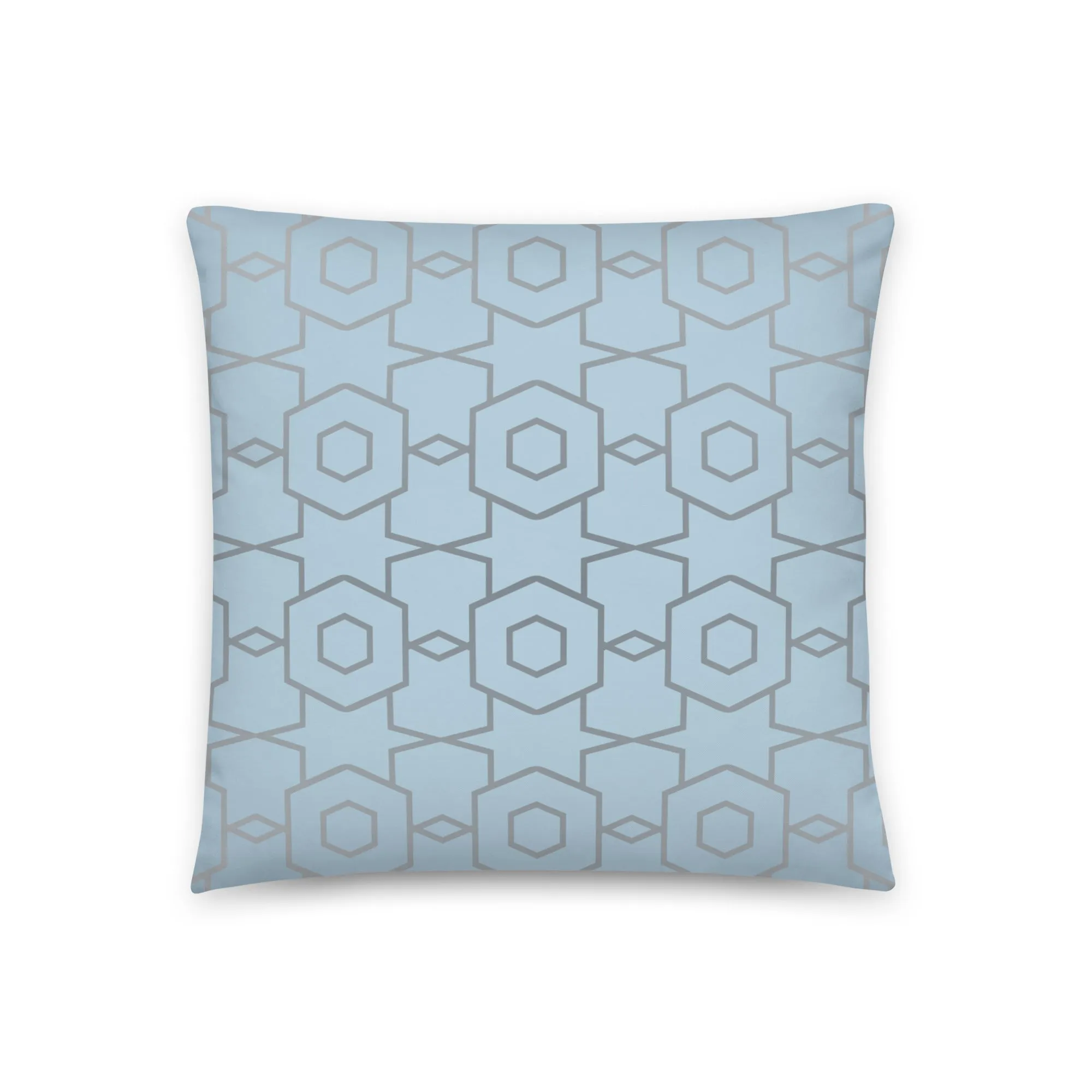 Modern geometric blue cushion covers