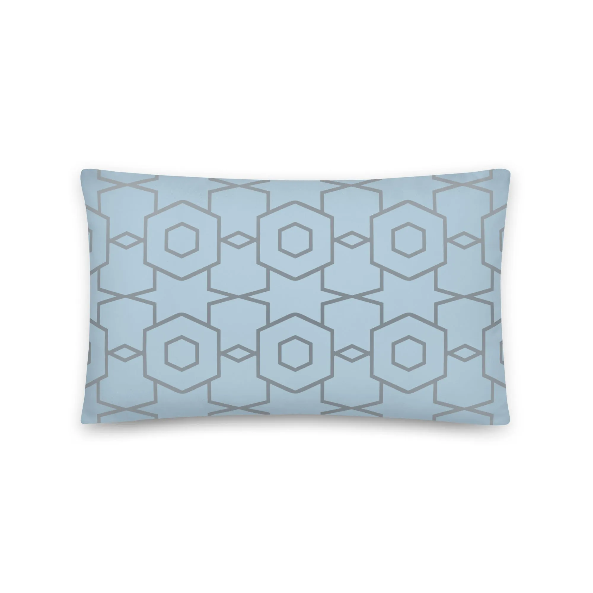 Modern geometric blue cushion covers