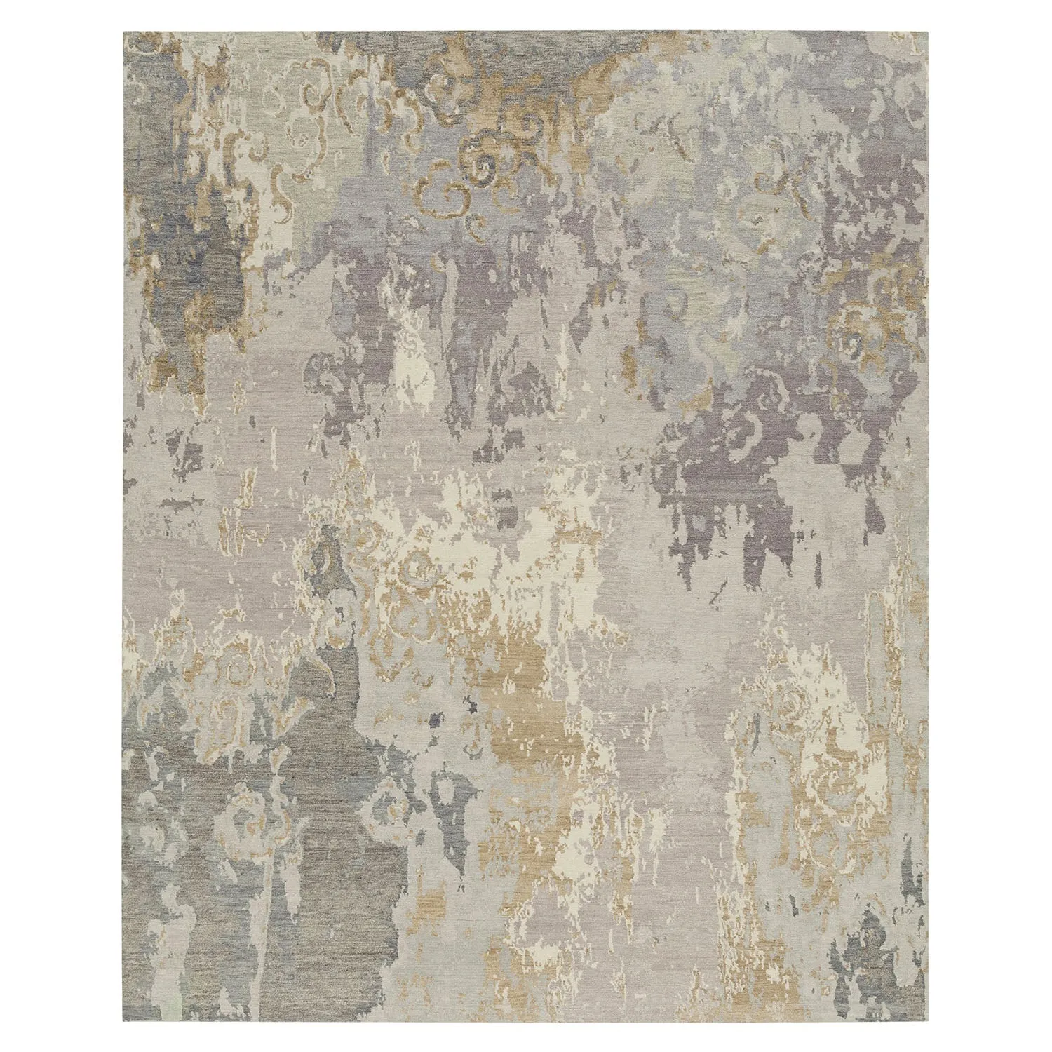 Modern Hand-Knotted Wool Rug - 9' x 12'