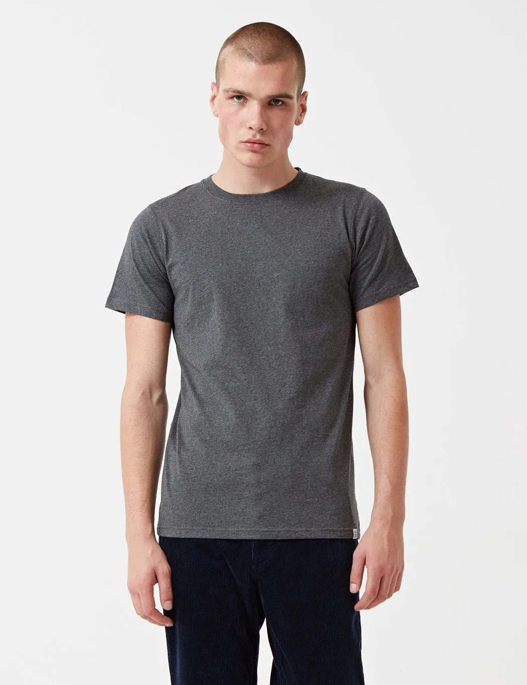 Norse Projects Niels Standard T-Shirt - Charcoal Melange