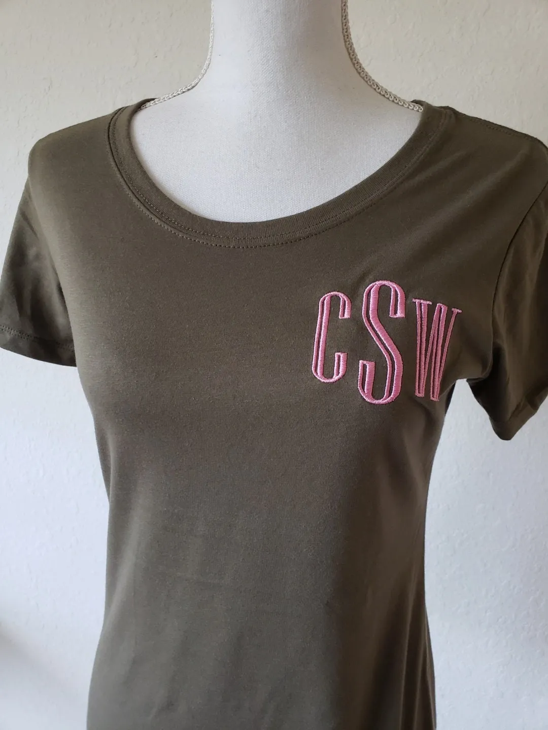 Personalized Embroidered tshirt  Customized women's tshirt  Personalized Color