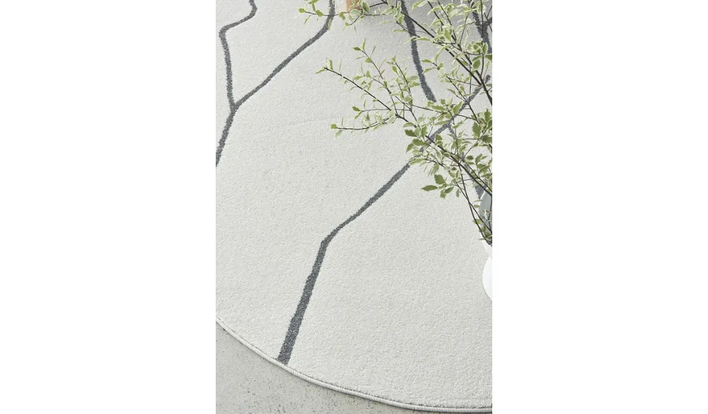 Prince Grey Abstract Lines Rug