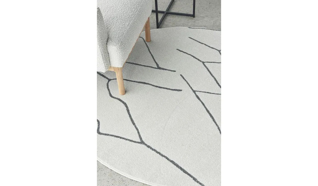 Prince Grey Abstract Lines Rug