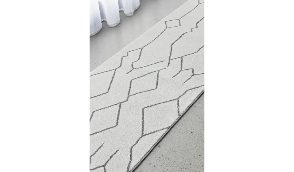 Prince Grey Abstract Lines Rug