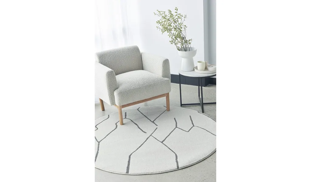 Prince Grey Abstract Lines Rug