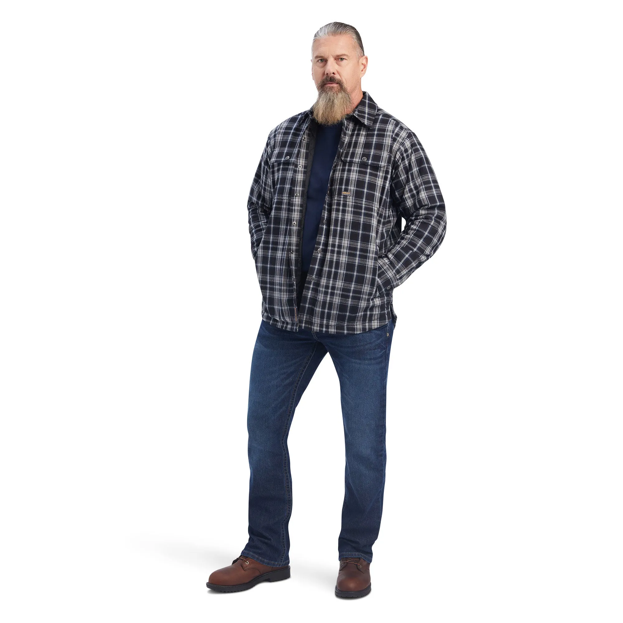 Rebar DuraStretch Flannel Insulated Shirt Jacket