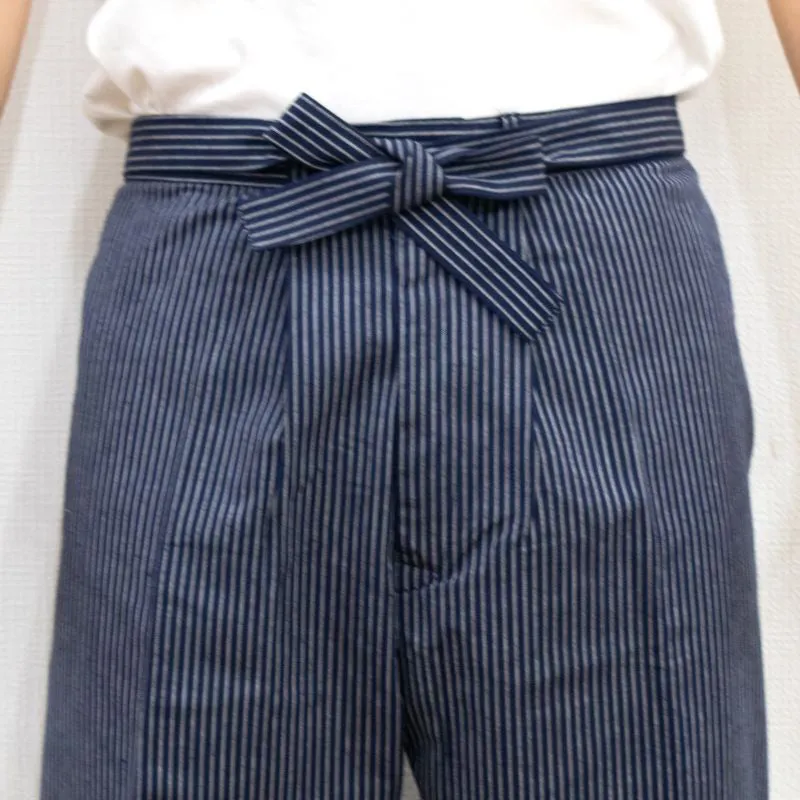 Samue Kurume Vertical Stripes Navy