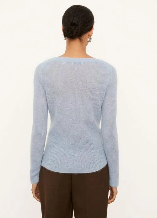 Scoop Neck Pullover in Light Peri Blue