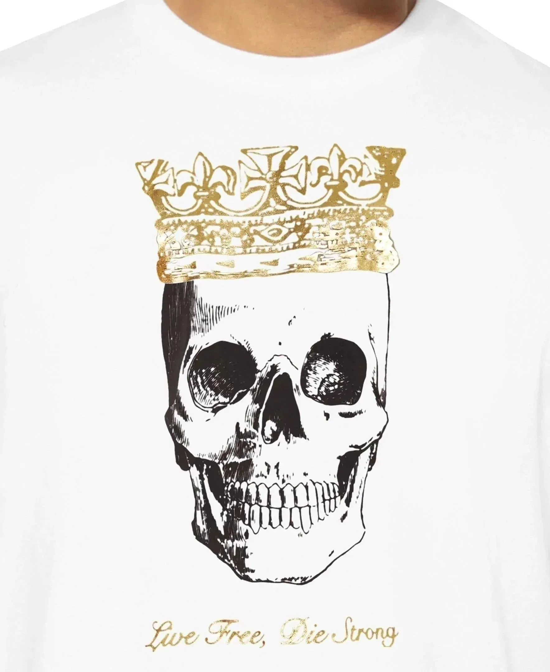 Skull Face Print T-Shirt