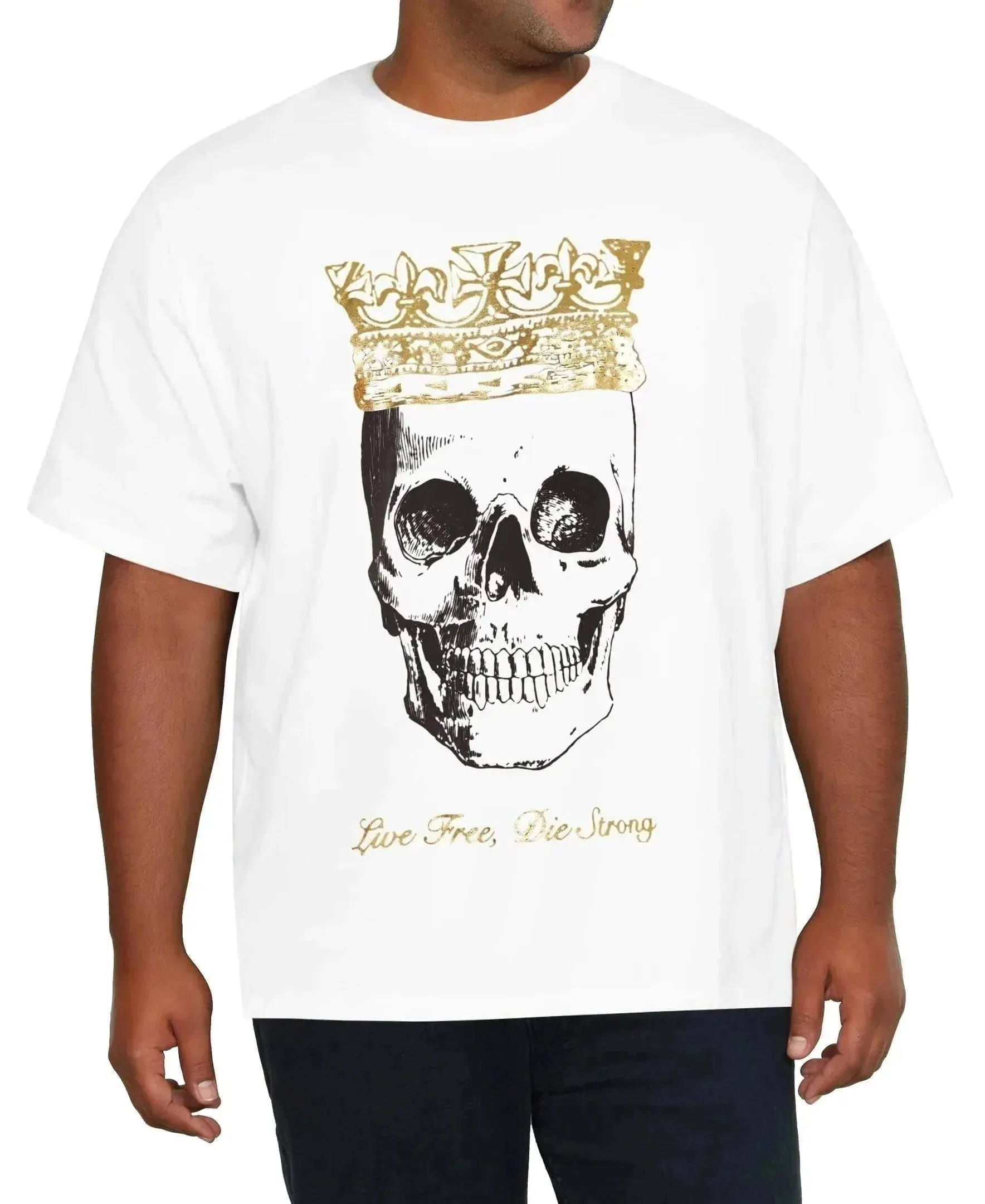 Skull Face Print T-Shirt