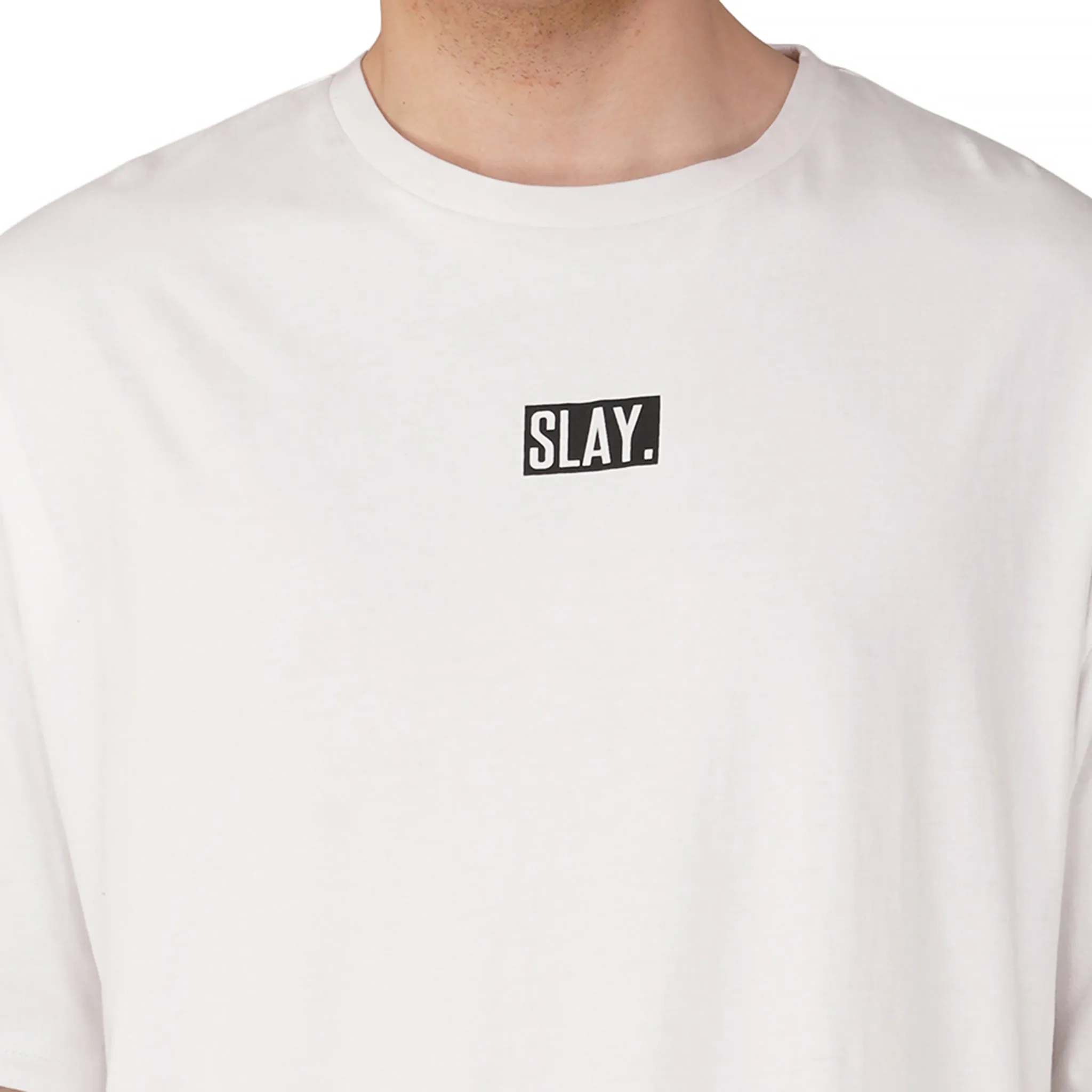 SLAY. Men's "No Pain No gain Shut Up & Train" Oversized T shirt